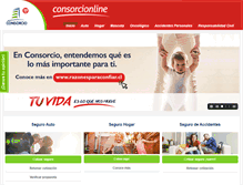 Tablet Screenshot of consorcionline.cl